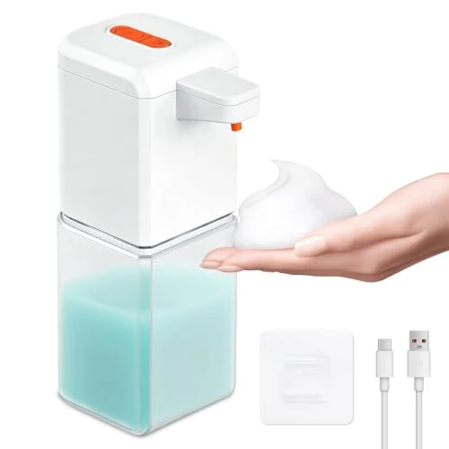 Oferta limitada: Dispensador de jabón automático, 500 ml, dispensador de jabón automático con sensor, sin contacto, dispensador de jabón eléctrico de espuma IPX5, resistente al agua, dispensador de jabón eléctrico de 20.99 € a 20.99 € (ahorro 0.00%)