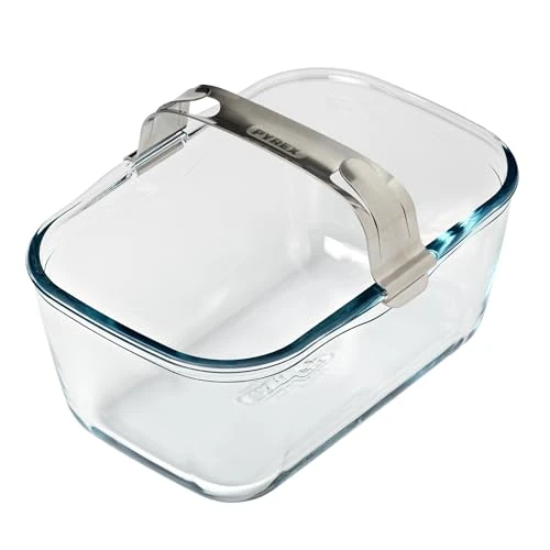 Limited-time offer: PYREX Ideal Air Fryer Glass Baking Dish 20 x 14 cm with Detachable Stainless Steel Clip Handle for Dual Basket Air Fryers, Ultra-Resistant Borosilicate Glass, 1.5 L from 15.90 £ to 15.90 £ (save 0.00%)