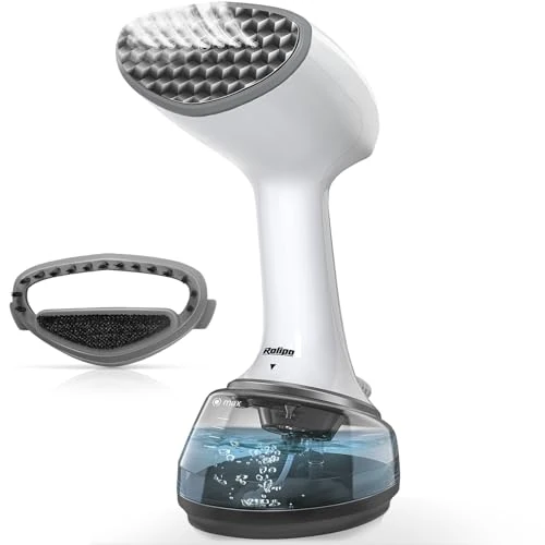 Offerta a tempo: Rolipo Stiratore Verticale Portatile per Abiti, Stiratore a Vapore con Grande Serbatoio da 360 ml, Rimozione Rapida delle Pieghe, Stiratore Portatile Ideale per Casa, Ufficio e Viaggio - 0.00% da 35.99 € a 35.99 €