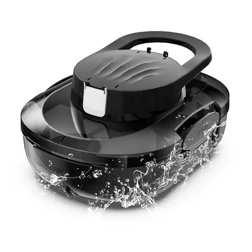 Offerta a tempo: S1PRO (Versione 2026) Robot Piscina Senza Fili, 120 Min di Pulizia, Doppio Motore Aspiratore Piscina, Ricarica 2,5 Ore, per Piscine a Fondo Piatto fino a 100 m², Bianco e nero - 0.00% da 159.99 € a 159.99 €