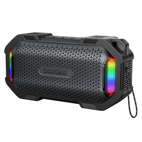 Limited-time offer: DOOGEEEco MagGrip Magnetic Portable Bluetooth Speaker, IP67 Waterproof Wireless Portable Speakers Bluetooth with RGB Light, 10W Loud Stereo TWS Pairing Bluetooth Speakers for Outdoor Kitchen - Black from 59.99 £ to 35.99 £ (save 40%)