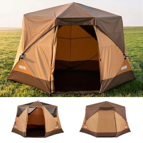 Oferta limitada: VEVOR Tienda de Campaña Instantánea para 6 Personas, Tienda de Camping Pop Up Pórtatil, con Cubierta para la Lluvia y Ventanas Grandes de Malla, Bolsa de Transporte, para Acampada con Familia Amigos de 197.26 € a 197.26 € (ahorro 0.00%)
