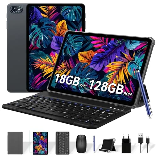 Limited-time offer: Tablet,2026 Android 16 Tablet with Gemini AI, 11 Inch FHD Display, 32GB RAM 256GB ROM/2TB TF, T7250 CPU + 13MP Camera, 8000mAh, Widevine L1, Tablet with Keyboard, Mouse, for Work and Study from 329.99 £ to 329.99 £ (save 0.0%)