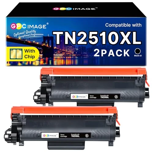 Offerta a tempo: GPC Image TN2510XL Toner Compatibili per Brother TN-2510XL TN2510 per MFC-L2800DW L2827DW L2860DW L2835DW HL-L2400DWE L2447DW L2445DW DCP-L2660DW L2665DW L2620DW (2 Nero) - 18% da 28.79 € a 23.59 €