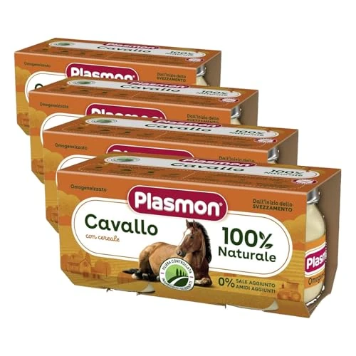 Offerta a tempo: Plasmon Omogeneizzato Carne Cavallo e cereale 2x80g (Confezione da 4) - 40% da 10.20 € a 6.12 €