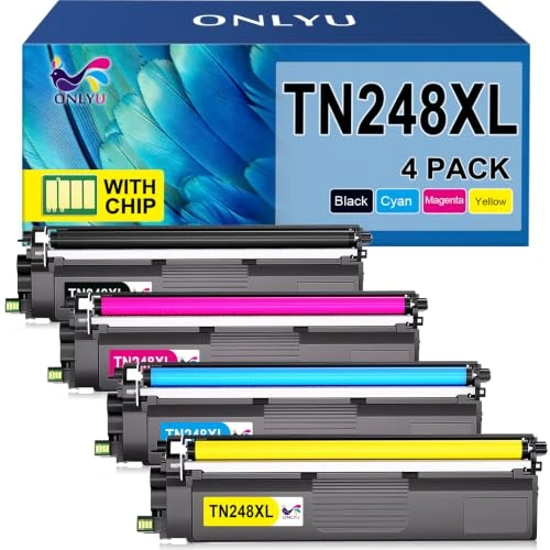 Offerta a tempo: ONLYU TN248XL TN248 Compatibili per Brother TN248 TN-248 TN-248CMYK per Toner Brother MFC-L3740CDWE MFC L3740CDWE MFC-L3760CDW HL-L3240CDW DCP-L3560CDW DCP-L3520CDWE HL-L3220CWE MFC-L8390CDW - 17% da 59.99 € a 49.99 €