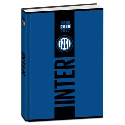 Offerta a tempo: Seven Diario Scuola Datato Inter Standard 12 Mesi, Nero Azzurro, Copertina Blu, Prodotto Ufficiale, Accessori Zaino, Ragazzo - 16% da 18.90 € a 15.89 €