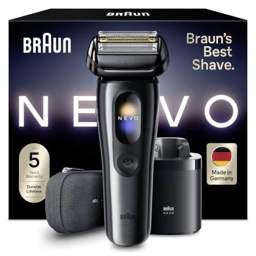 Offerta a tempo: Braun NEVO Rasoio Elettrico Barba, Custodia Da Viaggio, NEVO11015C, Grafite - 43% da 789.99 € a 449.99 €