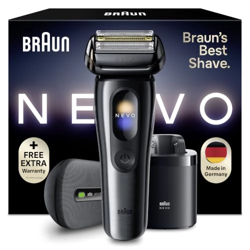 Offerta a tempo: Braun NEVO Rasoio Elettrico Barba, Custodia Power Case, NEVO17015C, Grafite - 51% da 869.99 € a 429.99 €