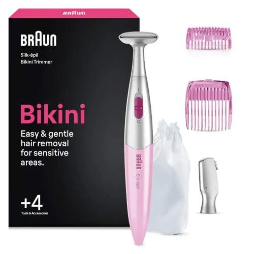 Offerta a tempo: Braun Mini Rifinitore Bikini Di Precisione, +4 Accessori, FG1105, Rosa - 33% da 29.99 € a 19.99 €
