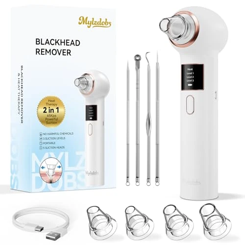 Limited-time offer: Mylzdobs Blackhead Remover Vacuum 3 Levels for Facial Cleansing,White from 39.99 £ to 29.99 £ (save 25%)