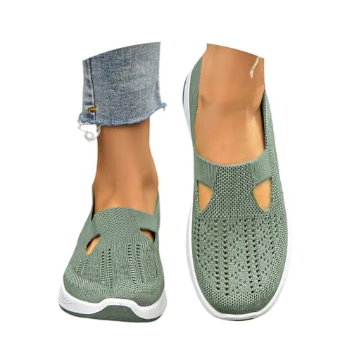Offerta a tempo: Lvnsdknerse Scarpe Ortopediche Donna - Estive Senza Lacci Scarpe Slip On da Corsa Camminare Comode Ginnastica Morbida Sneakers Traspiranti Leggere Antiscivolo Sneakers Diabetici Pianta Larga Sanitarie - 0.00% da 12.98 € a 12.98 €