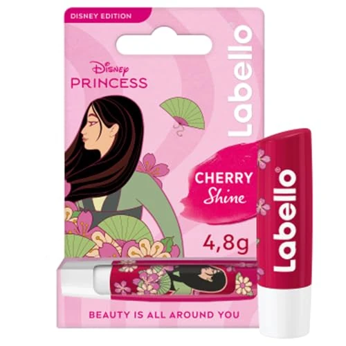 Offerta a tempo: Labello Balsamo Labbra Mulan Cherry Shine, Edizione Limitata Disney, ciliegia, 4,8 g - 13% da 3.99 € a 3.48 €