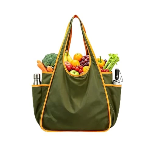 Offerta a tempo: BIVYAX Borsa Tote Pieghevole Riutilizzabile, Ecologica e Compatta, Perfetta per la Spesa Quotidiana, le Gite e la Spiaggia, Multipli Scomparti per un'Organizzazione Ottimale, Design Moderno e Lavabile - 43% da 13.99 € a 7.99 €