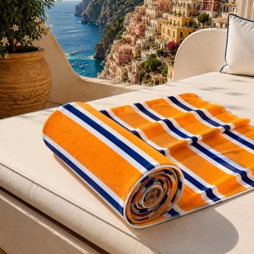 Offerta a tempo: PETTI Artigiani Italiani - Telo Mare Microfibra, Asciugamano Mare o Piscina, Telo per Lettino Spiaggia, Grande 90x180 cm, Millerighe 05 - 50% da 19.90 € a 9.99 €