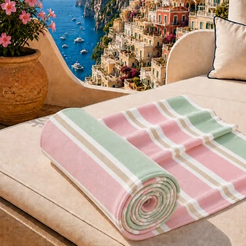 Offerta a tempo: PETTI Artigiani Italiani - Telo Mare Microfibra, Asciugamano Mare o Piscina, Telo per Lettino Spiaggia, Grande 90x180 cm, Millerighe 29 - 50% da 19.90 € a 9.99 €