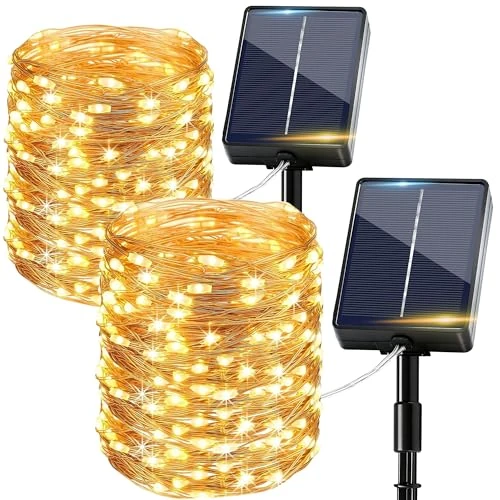 Tijdelijke aanbieding: Lichtsnoer op Zonne-energie, Decoratieve Buitenverlichting voor Tuin en Terras van 19.99 € naar 19.99 € (0.00% korting)