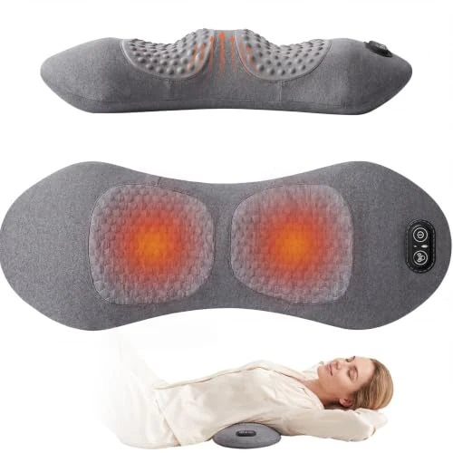 Zeitlich begrenztes Angebot: 3-in-1 Ergonomisches Rückenmassagegerät, Wärme, Vibration,Zug,back massager | Dieses Massagegerät rücken mit Zugfunktion, Vibration & Wärmefunktion, Vielseitiges Massagekissen für Zuhause, Büro und Auto von 56.99 € auf 49.99 €