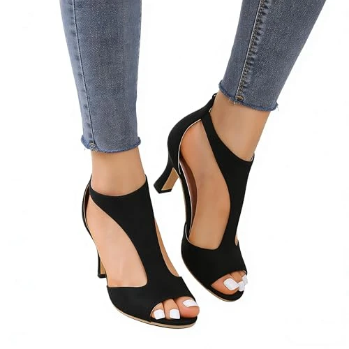 Offerta a tempo: Lggwunsi sandali donna da cerimonia, Sandali Donna Estive con Tacco Alluce Valgo Scarpe con Tacchi Alti Comode Eleganti Scarpe Aperte Cerimonia Sandalo Matrimonio Pianta Larga Scarpa da Ballo, 38 - 0.00% da 19.98 € a 19.98 €