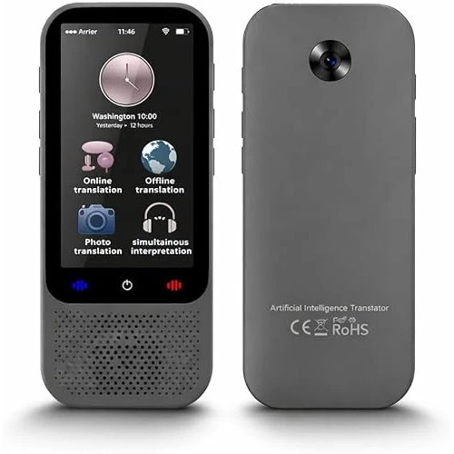 Offre limitée : Duckdik Indiana Traducteur de Langues Instantané Vocal 2025, Traducteur d'Images sans WiFi, Traduction Hors Ligne 18 Langues, 142 en Ligne, Traducteur Portable Voyage de 59.00 € à 59.00 € (0.00% de remise)