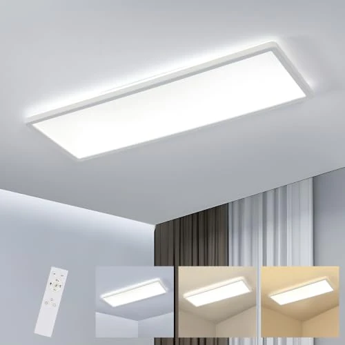 Zeitlich begrenztes Angebot: Comely LED Deckenlampe 24W Dimmbar Fernbedienung LED Panel IP44 Weiß 58CM von 43.99 € auf 43.99 € (0.00% Rabatt)
