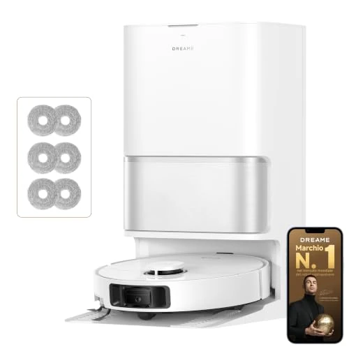 Offerta a tempo: DREAME L10s Ultra Gen 3 Kit-A Robot Aspirapolvere e Lavapavimenti,Aspirazione da 25.000 Pa,Spazzola Laterale e Moci Estensibili,Stazione di Pulizia Automatica All-in-One,Controllo Vocale e tramite App - 24% da 499.00 € a 379.00 €