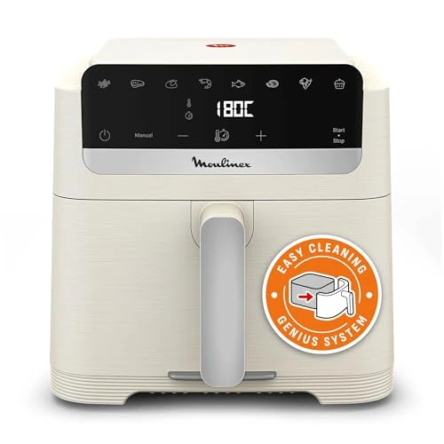 Offerta a tempo: Moulinex Easy Fry Mega Compact, Friggitrice ad Aria, Risparmio Energetico, Capacità 7.5L, Frontale Rimovibile, EZ866A - 17% da 119.99 € a 99.99 €