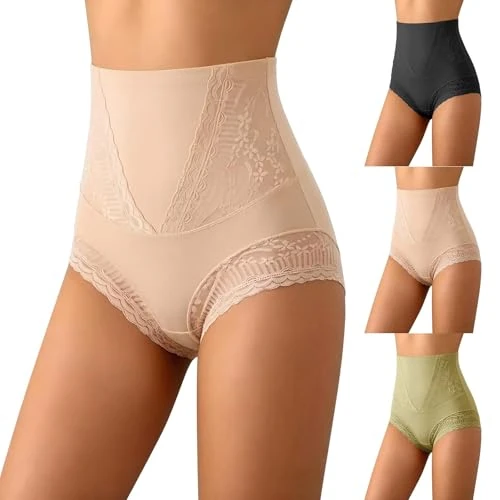 Offerta a tempo: Pnfoeknev Guaina Contenitiva Donna Vita Alta Senza Cuciture Panciera per Snellire Donna Mutande Contenitive Cotone Traspiranti Shapewear Slip, Intimo Modellante Push Up Butt Lifter Guaina Mutanda - 0.00% da 11.99 € a 11.99 €