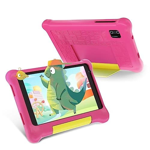 Offerta a tempo: Yicty Tablet Bambini 7 Pollici Android 13 Educativo Tablets PC Controllo Parentale Quad Core 5GB RAM 32GB ROM 128GB Estensione Doppia Fotocamera Custodia Antiurto (Rosa) - 10% da 59.99 € a 53.99 €
