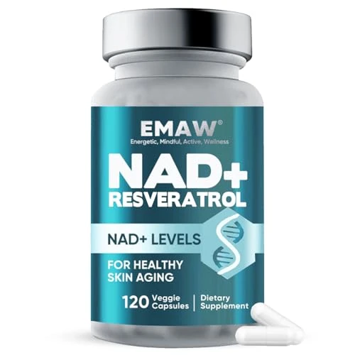 Offerta a tempo: Nad+ 500mg & Resveratrolo Puro, Anti-Invecchiamento, 120 Capsule Vegetali - 0.00% da 22.68 € a 22.68 €