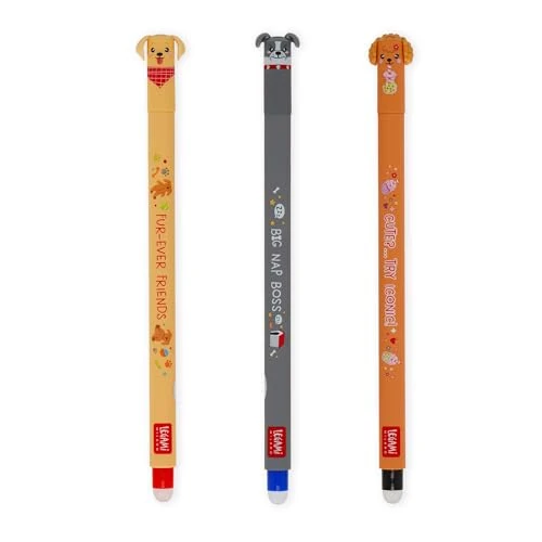 Oferta limitowana: Legami 3-częściowy zestaw długopisów ścieralnych – Erasable Pen – Fur-ever Friends z 85.72 zł na 85.72 zł (oszczędź 0.00%)