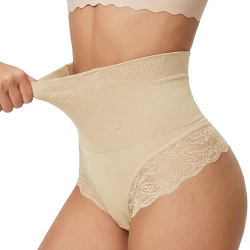 Offerta a tempo: DiULi Pancera Contenitiva Donna, Invisibile Perizoma Contenitivo con Pizzo, Perizoma Donna, Intimo Modellante Senza Cuciture per Pancia Piatta, Tonalità Della Pelle(XL) - 0.00% da 7.99 € a 7.99 €