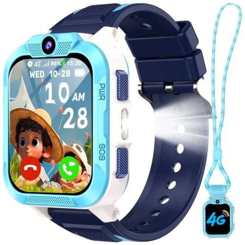 Offerta a tempo: Baolubao Smartwatch Bambini, 4G Smartwatch Bambini con Videochiamate, Chat Vocale, GPS, 1.85" Orologio Intelligente con Chiamate,Torcia Bicolore,SOS,Sveglia,Modalità Scuola, Batteria Grande da 850 mAh - 50% da 119.99 € a 59.99 €