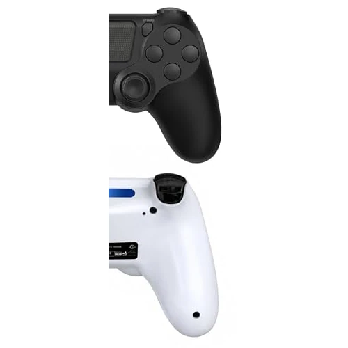 Offerta a tempo: Satevol 2 Pack Controller Wireless, Controller di gioco compatibile con P4/Pro/Slim/PC,Gamepad Joystick per P4 con Pulsante Turbo/Posteriore/Doppia Vibrazione/6 Assi Giroscopio Nero+Bianco - 5% da 29.99 € a 28.49 €