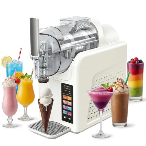 Offerta a tempo: Macchina per Granita,granitore per granite slushie machine,Macchina per slushy da 2L,7 programmi preimpostati Adatto per preparare gelati, frullati, milkshake, cocktail ghiacciati e margarita - 8% da 239.99 € a 219.99 €