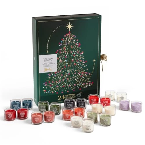 Offerta a tempo: Yankee Candle Set regalo di candele profumate Natale | Calendario dell’Avvento per gli amanti delle fragranze | Regali di Natale perfetti per donne - 24% da 60.85 € a 46.48 €