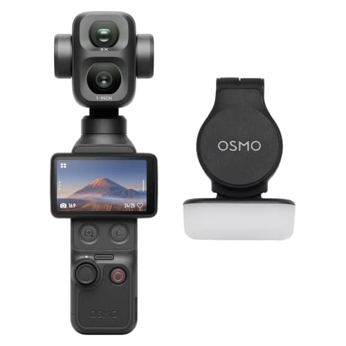 Tijdelijke aanbieding: DJI Osmo Pocket 4P Standard Combo, 4K-vlogcamera met dubbele lens van 599.00 € naar 599.00 € (0.00% korting)