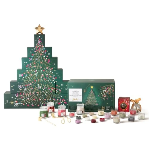 Offerta a tempo: Yankee Candle Set regalo di candele profumate Natale | Calendario dell’Avvento Albero – Edizione da Collezione | Regali di Natale perfetti per donne - 22% da 114.99 € a 89.86 €