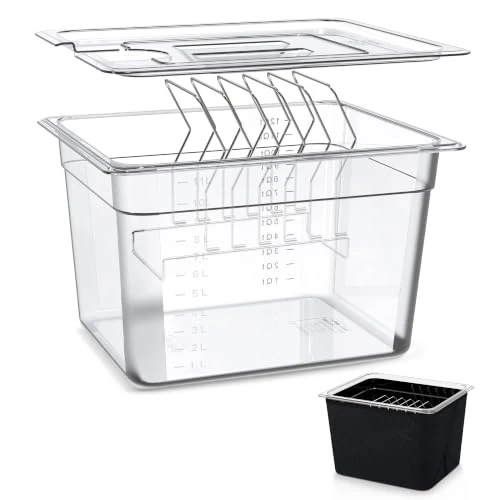 Offerta a tempo: KitchenBoss Contenitore Sous Vide 11L con Coperchio e Griglia - 0.00% da 59.99 € a 59.99 €