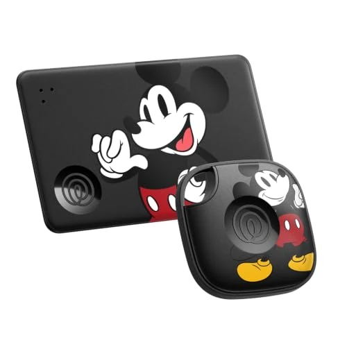 Zeitlich begrenztes Angebot: Life360 x Disney Tile Starter Pack - Bluetooth-Tracker und Gegenstandfinder für Schlüssel, Geldbörsen und mehr. iOS- & Android-kompatibel. Handy-Finder. 2er-Pack (Schwarz Tile/Slim) - Mickey von 59.99 € auf 34.99 € (42% Rabatt