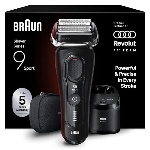 Offerta a tempo: Braun Serie 9 Sport Rasoio Elettrico Barba, Custodia,Smartcare 9150cce Nero - 58% da 599.99 € a 249.99 €