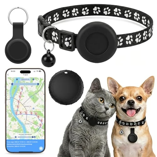 Offerta a tempo: Collare GPS Gatto, Localizzatori GPS per Cani e Gatto, GPS per Cani Compatibile con iOS e Android, Nessun Abbonamento, Posizionamento Globale in Tempo Reale, per Animale Domestico, Impermeabile IPX6 - 0.00% da 29.99 € a 29.99 €