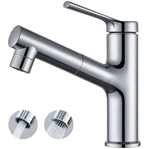 Offre limitée : CECIPA Robinet Salle de Bain avec Douchette Extractible, 2 Modes, Chromé de 49.99 € à 49.99 € (0.00% de remise)