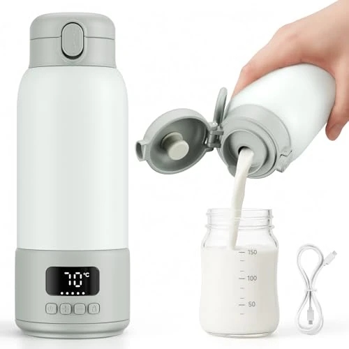 Oferta limitada: Calienta Biberones Portatil para Bebé, Calentador de Biberones con Función de Autolimpieza, 100W Calienta Biberones con 16000mAh, Calentamiento Rápido en 1min 20s, Capacidad 500ml, 3 Modos de 75.99 € a 75.99 € (ahorro 0.00%)