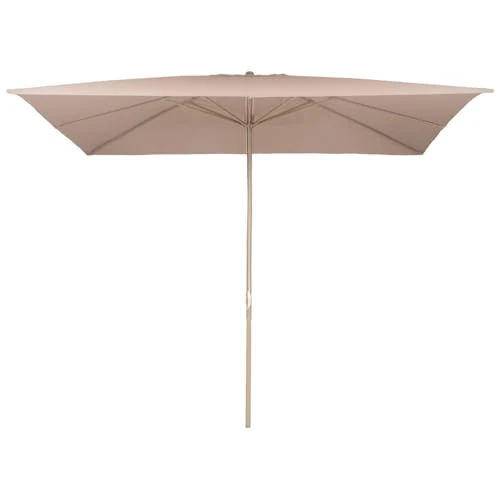 Offerta a tempo: Hortan Ombrellone Rettangolare Diametro 4 x 3 Metri Con Palo Centrale, Struttura In Acciaio Inossidabile Con 8 Stecche, Chiusura a Corda E Copertura Protettiva - 40% da 99.00 € a 59.00 €