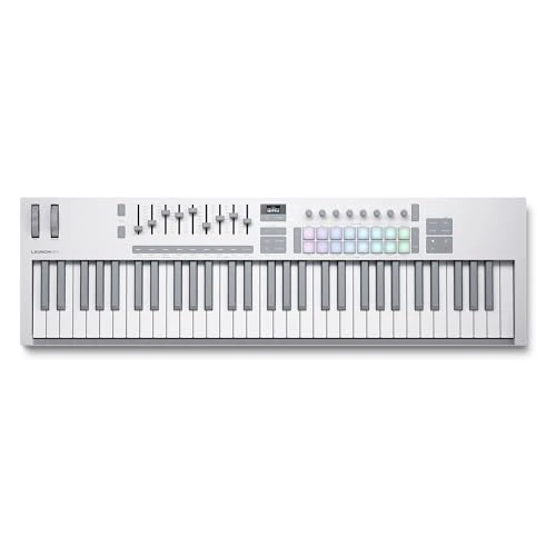 Zeitlich begrenztes Angebot: Novation Launchkey 61 White [MK4] – MIDI-Keyboard-Controller mit 61 halbgewichteten Tasten – DAW-Integration, Chord- und Scale-Modi, Drum-Pads, Arpeggiator und Software für die Musikproduktion von 329.00 € auf 329.00 € (0.00% 