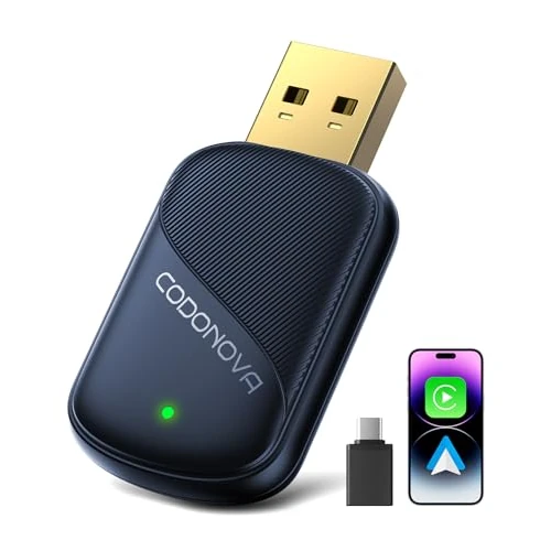 Oferta limitada: Mini Adaptador CarPlay Inalámbrico y Android Auto, USB-A/C Metálico de 32.99 € a 28.49 € (ahorro 14%)