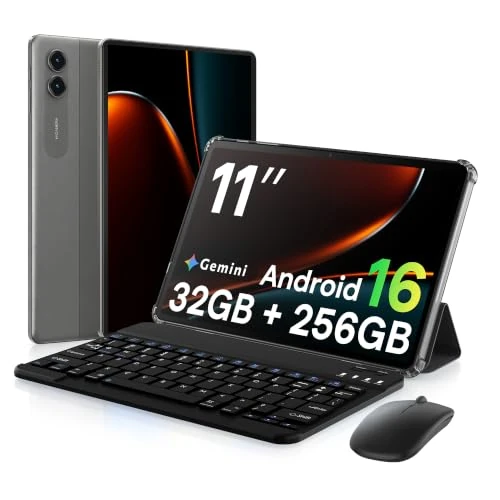 Offerta a tempo: Tablet 11 Pollici Android 16 con Tastiera, 32GB+256GB, 90Hz, 8000mAh - 43% da 299.99 € a 169.99 €