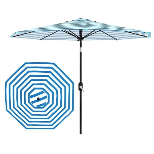 Offre limitée : GarveeHome Parasol De Jardin Solaire 3 m Avec 32 Led, Protection Uv, Ouverture Par Manivelle, Inclinaison Réglable Bouton, Pour Terrasse de 29.99 € à 29.99 € (0.00% de remise)