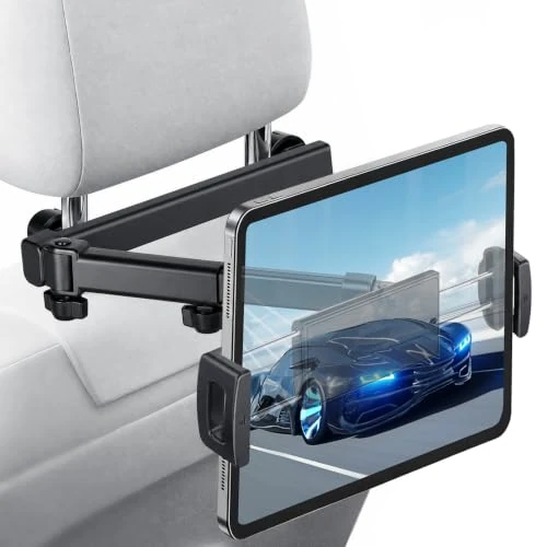 Zeitlich begrenztes Angebot: VINATO Kopfstützen-Tablethalterung für Auto, 360° drehbar, passend für 4,7-13 Zoll Tablets und Smartphones, Schwarz von 12.59 € auf 12.59 € (0.00% Rabatt)